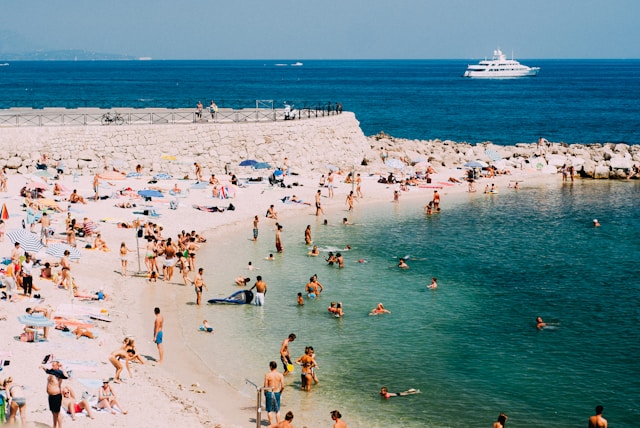 Plages dans le sud de la France